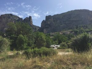 The approach to Moustiers-Sainte-Marie