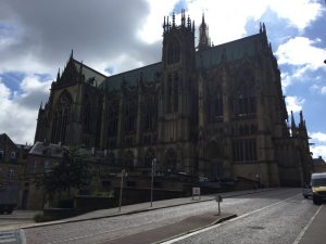 The magnificent cathedral in Metz