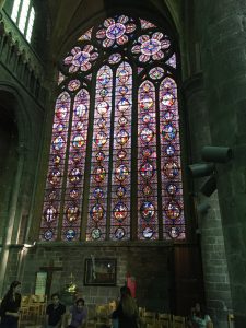 The largest stained-glass window I've ever seen, Dinant